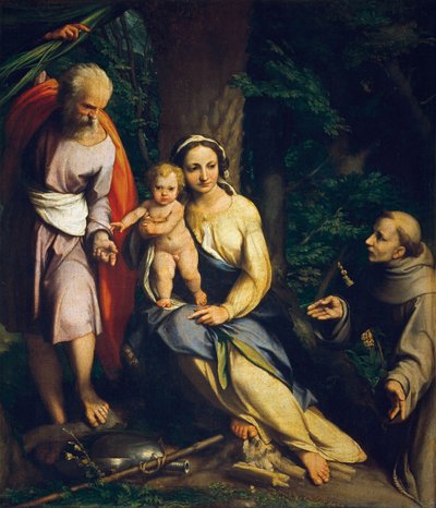 O resto da fuga para o Egito de Antonio da Correggio