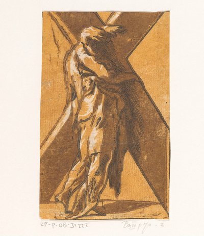 Santo André
Cristo e os doze apóstolos (título da série) de Antonio da Trento (attributed to)