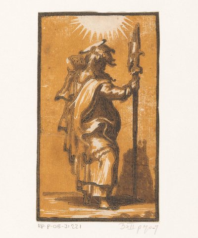 São Mateus Cristo e os Doze Apóstolos (título da série) de Antonio da Trento (attributed to)