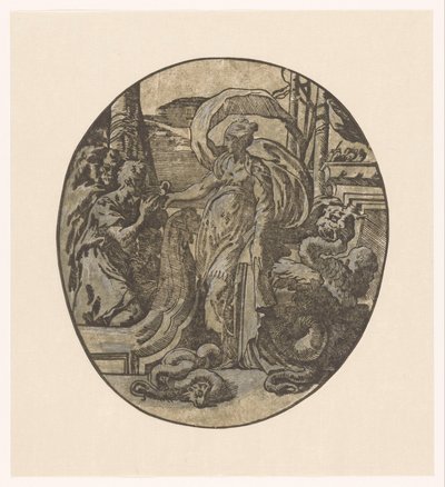 Odisseu na ilha de Circe de Antonio da Trento (possibly)