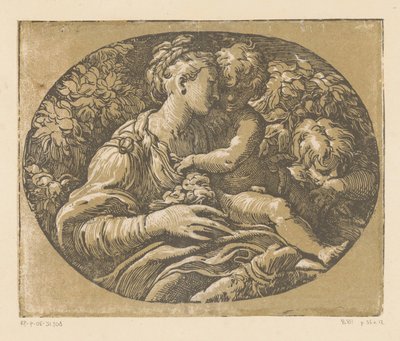 Maria com Criança e João Baptista
Maria com a Rosa de Antonio da Trento