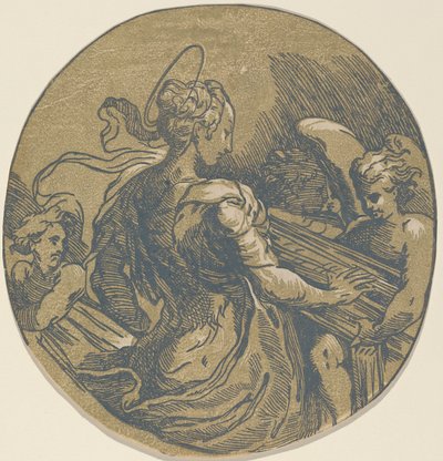 Santa Cecília, primeira metade do século XVI. de Antonio da Trento