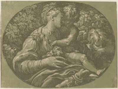 A Virgem com a Rosa de Antonio da Trento after Parmigianino