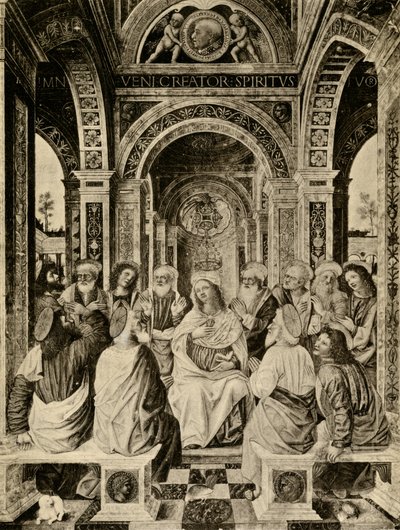 O derramamento do Espírito Santo de Antonio da circle of Monza