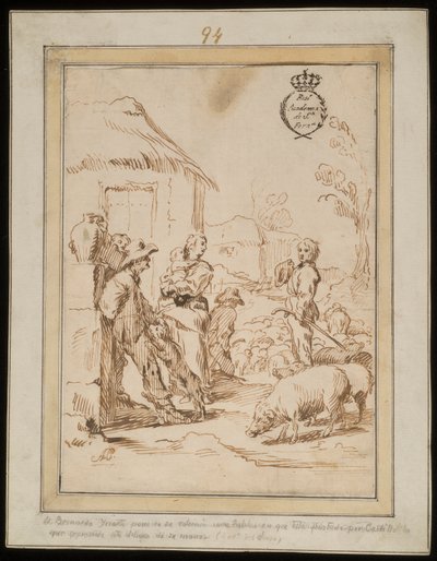 Cena dos pastores de Antonio del Castillo y Saavedra