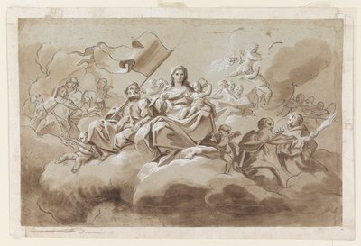 A Virgem e o Menino Cercados por Santos de Antonio di Dominici