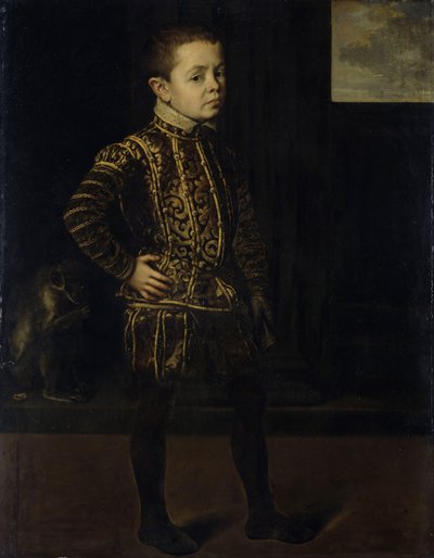 Holandês: Retrato de um rapaz Retrato de um jovem príncipe de Antonis Mor