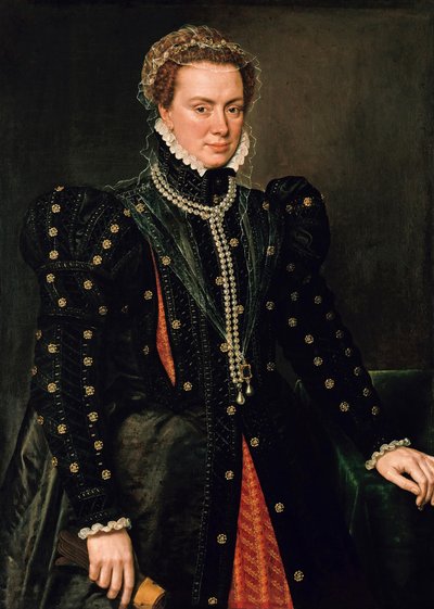 Retrato de Margarida de Parma, duquesa de Parma e governadora dos Países Baixos de Antonis Mor