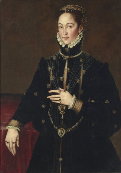 Espanhol: Retrato de Jerónima Enríquez de Guzmán, 2ª Marquesa de Las Navas de Antonis Mor