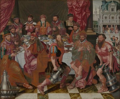 Banquete dos vereadores da Câmara Municipal, 1574. de Antoon Claeissens