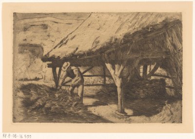 Casa de campo com celeiro de feno (título original) de Antoon Derkinderen