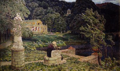No antigo parque. Tudo no passado, 1926 de Apollinari Mikhailovich Vasnetsov
