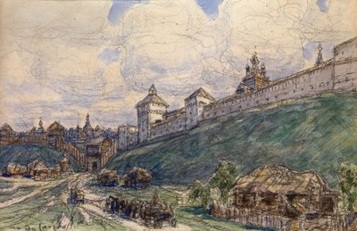 Serpukhov no século XVII de Apollinari Mikhailovich Vasnetsov