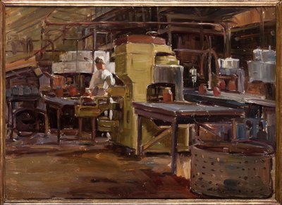 Fábrica de compotas (óleo sobre contraplacado) de Arcangelo Salvarani