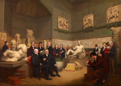 Os administradores na sala temporária Elgin, 1819 de Archibald Archer