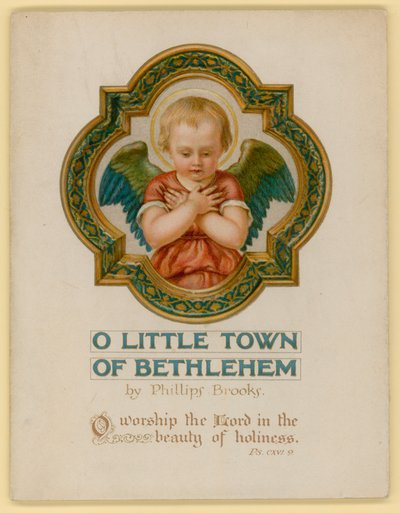 Ilustração para O Pequena Cidade de Belém (chromolitho) de Archibald Henning