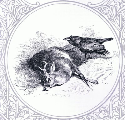 Deer and Raven, pub. por Book Club Associates de Archibald Thorburn