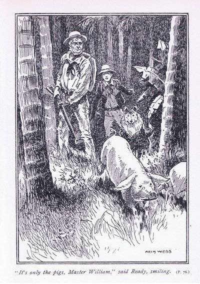 É só os porcos, Mestre William, disse Pronto, 1900 de Archibald Webb