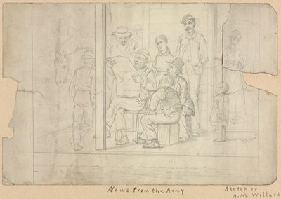 Sketch - Notícias do Exército. de Archibald Willard
