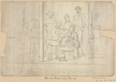 Esboço - Notícias do Exército de Archibald Willard