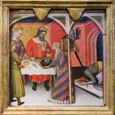 Festa de Herodes e decapitação do Batista de Aretino Luca Spinello or Spinelli