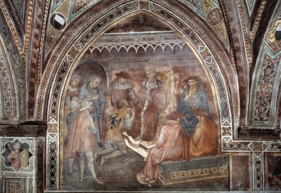 Papa Alexandre III - Fresco de Aretino Luca Spinello or Spinelli