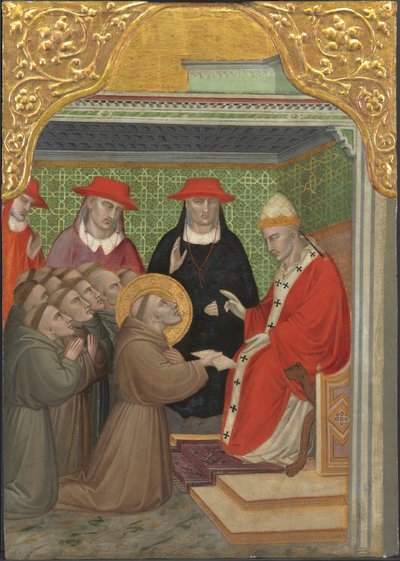São Francisco diante do Papa de Aretino Luca Spinello or Spinelli