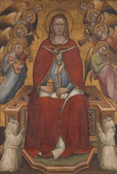 Santa Maria Madalena Segurando um Crucifixo, c.1395-1400 de Aretino Luca Spinello or Spinelli