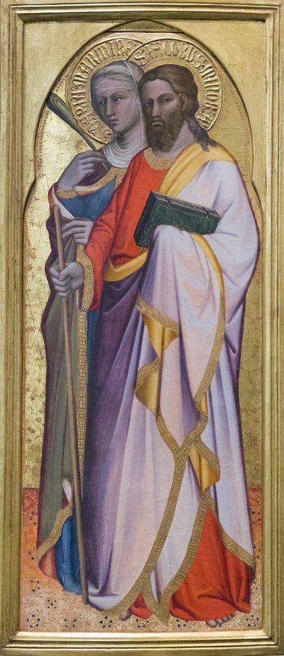 Santa Dária e Tiago, o jovem de Aretino Luca Spinello or Spinelli