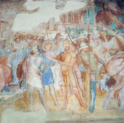 São Efísio Condenado, c.1390 (afresco) de Aretino Luca Spinello or Spinelli