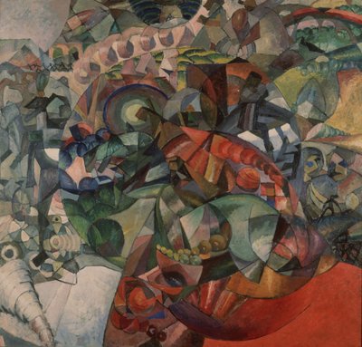 Alegoria da guerra patriótica de 1812, 1912 de Aristarkh Vasilievic Lentulov