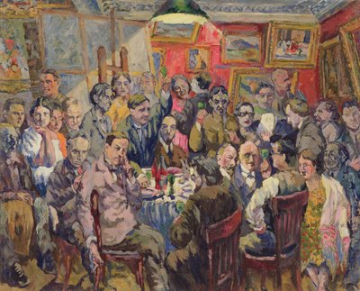 Artistas de Moscou, 1927 de Aristarkh Vasilievic Lentulov