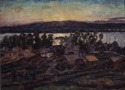 Pôr do sol, 1928 de Aristarkh Vasilievic Lentulov