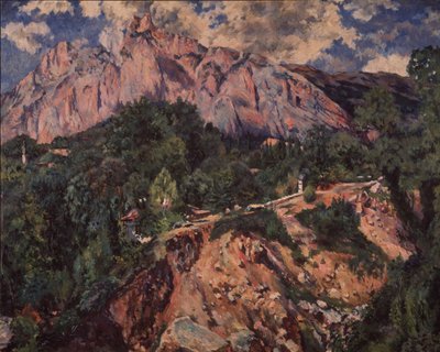A Montanha Ai-Petri, 1926 de Aristarkh Vasilyevich Lentulov
