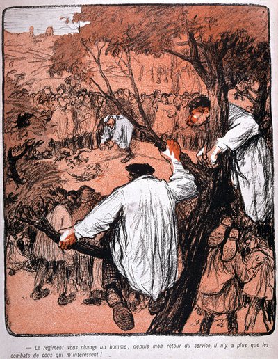 Cocktail fight no norte da França por Delannoy - in "L