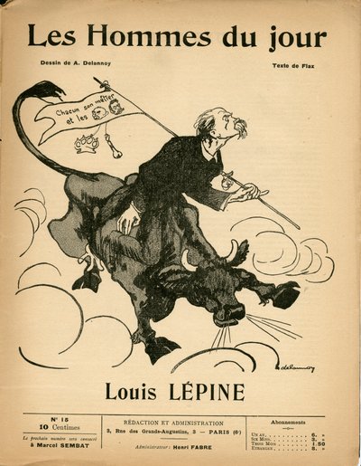 Capa de "Les Hommes du jour", número 15 de Aristide Delannoy