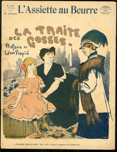 Capa do "The Butter Plate", número 306, Satirique en Colours de Aristide Delannoy