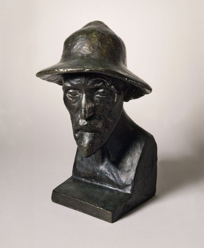 Busto de Auguste Renoir, c. 1907 (óleo sobre tela) de Aristide Maillol