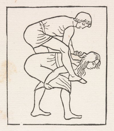 Daphnis e Chloe: Daphnis põe a maçã no seio de Chloe de Aristide Maillol