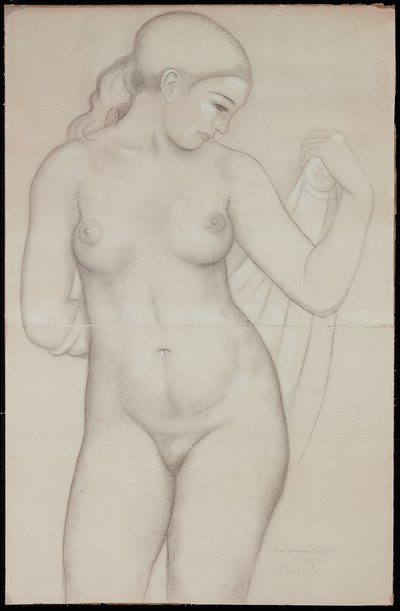 Dina na frente, estude para &39;Harmony&39; de Aristide Maillol