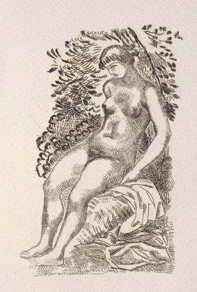 Ilustração para um poema de Pierre de Ronsard de Aristide Maillol