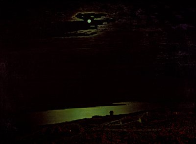 Noite enluarada no rio Dniepr, 1882 de Arkhip Ivanovich Kuindzhi
