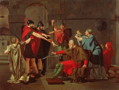 O Juramento dos Horácios, 1791 de Armand Charles Caraffe