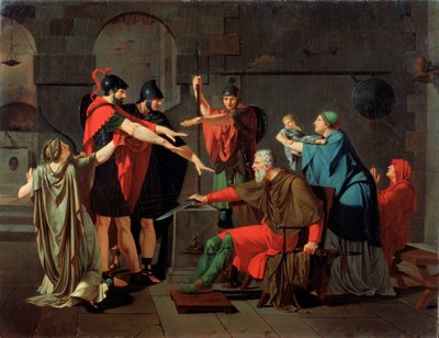 O Juramento dos Horatii, 1791. de Armand Charles Caraffe