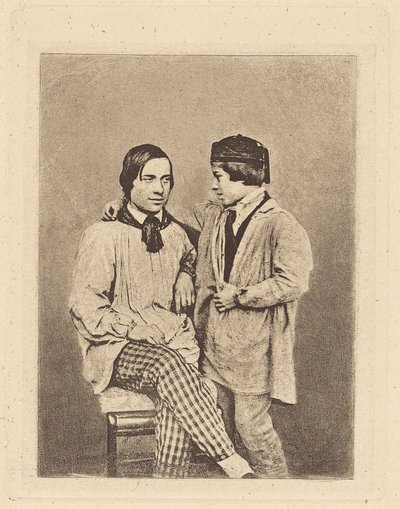 [Homem e rapaz]. de Armand Hippolyte Louis Fizeau