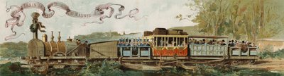 Primeiro trem de Bruxelas para Mechelen, Bélgica, 1835 de Armand Jean Heins