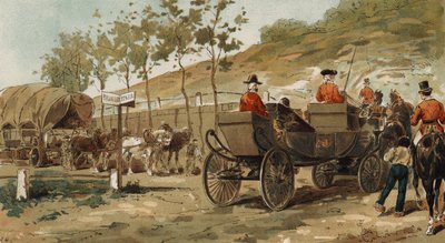 Renaix, vagão, e, carruagem real, de, rei, Leopold, i, bélgica, 19o século de Armand Jean Heins