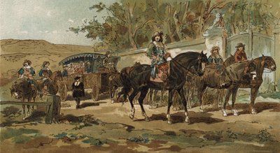 Diligência e escolta, Holanda espanhola, início do século XVII de Armand Jean Heins