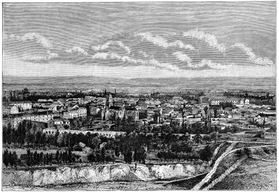 Vista de Blida, Argélia, c1890 de Armand Kohl