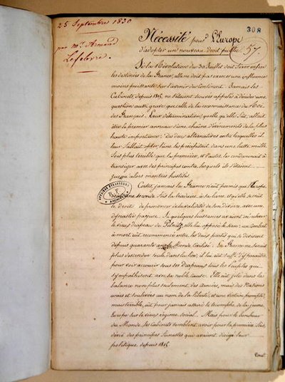 Memorando sobre a Necessidade de a Europa adoptar um novo Direito Público de Armand Lefebvre